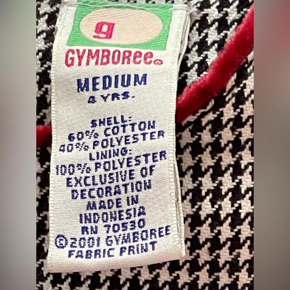Gymboree A-line houndstooth holiday dress 2001 - Picture 4 of 6